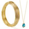 SUNNYCLUE Filo di Alluminio da 50 m, Oro, 1.0 mm, 18 Gauge, Pieghevole, Per Gioielli e Artigianato, AW-SC0001-04C-FBA