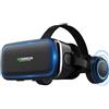 XWP Occhiali VR 3D, Visore cuffie per realtà virtuale immersivi con lenti HD anti luce blu, Compatibile con smartphone da 4,7 a 6,6 pollici,per giochi e film 3D,Regalo di Natale per bambini e famiglia