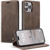 Monweicz Cover Compatibile con IPhone 16 Pro Max, Custodia Portafoglio con Slot per Scheda, Protezione Completa Premium in Pelle PU, Flip Libro Magnetica IPhone 16 Pro Max, Caffè