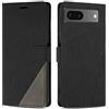 SONWO Cover per Google Pixel 7 Custodia, Flip Caso in PU Pelle Case Cover Premium Portafoglio Custodia per Google Pixel 7, Supporto Stand, Slot per Schede, Nero