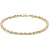 PRINS JEWELS Braccialetto in oro giallo 750 da 18 carati, larghezza 3 mm, 19 cm, Oro
