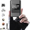 CMRDQD Mini pompa elettrica per bicicletta, 120 PSI, pompa ad aria portatile, con manometro, spegnimento automatico e luce LED, con valvole Presta e Schrader per e-bike, mountain bike, City, bici da corsa