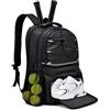 AUMTISC Zaino Borsa da Tennis per 2 Racchette da Uomo e Donna, Borse Zaini per Racchette da Tennis Pickleball Paddle con Scomparto per Scarpe per Contenere Racchette da Badminton Squash Padel e