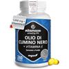 Vitamaze - amazing life Olio di Cumino Nero, 1010 mg, 240 Capsule Vegane per 4 Mesi, Spremuto a Freddo (Nigella Sativa), con Vitamina E, Olio di Semi Neri, Senza additivi, Prodotto in Germania, Black Seed Oil Vitamaze®