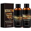 New Cover Set shampoo e balsamo alla cheratina (2 x 100 ml) - Duo di riparazione per capelli secchi e danneggiati - trattamento per capelli alla cheratina nutriente e idratante, leggero per la cura in movimento