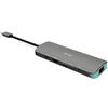 i-tec USB-C 4K Nano Docking Station Metallo 1x HDMI 1x Ethernet GLAN 3x USB 3.0 1x SD/MicroSD 1x Audio Power Delivery 100W per Windows MacOS Android ChromeOS Thunderbolt 3 Compatibile