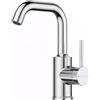 KeeGone Rubinetto Bagno Lavabo Girevole a 360°, Rubinetto per Lavabo Caldo e Freddo Regolabile, Rubinetto per Bagno Monocomando, Rubinetto in Acciaio Inossidabile, Facile Installazione, Cromo