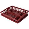 Urban Living Sonoma EGOUTTORIO DA Stoviglie con Vassoio Colore Rubino Wine 46X37XH9,5CM