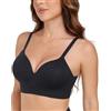 Curyon Ladies senza ferretto reggiseno senza cuciture, Nero , 3XL