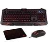 Konix Drakkar Pack di accessori gaming per PC - Tastiera wireless Utgard AZERTY - Mouse con cavo Shaman - Tappetino per mouse vichingo