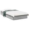 IKAYAA Letto Singolo con contenitore 90x190 GiroLetto Singolo Legno con Cassetti Struttura Letto Giroletto Moderno in Legno Multistrato-Grigio sonoma-90 x 190 cm