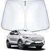 WEIPIN Parasole parabrezza compatibile con MG ZS EV Facelift 2018-2024 parabrezza parasole parasole per MG ZS con protezione UV, raffreddamento