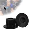 Runfarr 2PCS Vite Dado dell'asse Ruota Anteriore Moto,M16 * 1.5P Vite Bulloni Dado di Bloccaggio dell'asse per Bici Elettrica Surron Sur-Ron Sur Ron Light Bee X/S/L1E X160/X260-Nero