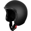 Westt Casco Jet vintage ECE-R 22.06 Retro moto uomo donna ruolo casco ciclomotore mofa pilota moto a mezza calotta Chop, ECE DOT certificato (Nero opaco, XL (60-61 cm))