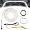 TaimeiMao Auto LED Striscia di Luce per Il Tronco,Striscia Luminosa Bagagliaio Auto | Striscia LED Auto Interni,per La Decorazione Interna Dell'Automobile di Illuminazione Interna,Bianco,4M