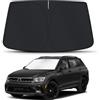 D-Lumina Parasole per Parabrezza per Accessori V.olkswagen Tiguan 2010-2020, Parasole per la Parabrezza Anteriore,Auto Protezione Parabrezza Protettore Contro i Raggi UV,Pieghevole e Portabil