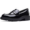 Clarks Orinoco2 Penny, Mocassino Donna, Pelle Nera, 41 EU