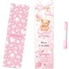 JSRQT 30 pz Battesimo Nascita Rosa Orsetto Segnaposto Segnaposti Cartellini Comunione con Nastrino Laurea Cartoncino Personalizzato Matrimonio Cresima Decorazione Allestimento Tavolo Addobbi Bimbo