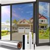 Beautysaid Pellicola per finestra unidirezionale, pellicola per la privacy per finestre in vetro, riflettente al calore, pellicola a specchio per la casa, protezione dai raggi UV, in vinile, con