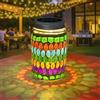 TOTHDATE 1PCS Lampada Solare a Mosaico per Esterni, Interruttore On/Off, Vetro a Mosaico Sospesa, Lampada Solare da Tavolo Impermeabile IP65 per Prato, Sentiero, Cortile, Terrazza, Pavimento, Laghetto