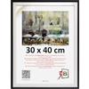 3-B Cornice portafoto Salo Duo - Bianco/Nero - 30 x 40 cm - Cornice in legno, cornice per documenti con vetro acrilico