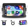 Inefala [Android 15 2G+64G]Inefala Autoradio per Renault Dacia Duster Sandero Logan Dokker, Wireless Carplay Android Auto, 7 Pollici Stereo Auto Bluetooth con GPS WiFi FM/RDS Radio SWC MIC + Retrocamera