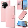 KKEIKO Cover per Honor Magic7 Lite 5G, Antiurto Custodia in PU Pelle con Blocco RFID, Magnetico Protettiva Cover per Honor Magic7 Lite 5G, Rosa