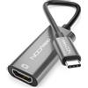 deleyCON 15cm USB C a HDMI Cavo Adattatore Corto 4K@60Hz (1080P 2K@165Hz 144Hz 120Hz 60Hz) in Alluminio HDR Thunderbolt 3/4 a HDMI Convertitore Compatibile con iPhone iPad MacBook Laptop Mobile Phone