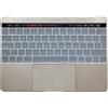 MiNGFi Copritastiera Silicone per MacBook Pro 13 A1706/A1989/A2159 (2016-2020), Pro 15 A1707/A1990 (2016-2019) EU/ISO - Trasparente