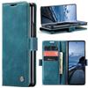 Phernykas Cover per Z Fold 7 Libro Pelle Portafoglio, [Porta Carte] [Magnetica] Premium PU Flip Wallet Custodia Cellulare Protection per Samsung Fold 7 Leather Case, Blu-verde