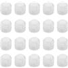 VGOL 100 Pezzi Tasselli Ad Espansione Cerniera M4x8mm Tasselli Ad Espansione In Plastica 3mm Inserti Tasselli Cerniera Bianca Accessori Per Armadio Armadio 8.8x8mm