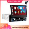 gearelec Carplay 1 Din Autoradio Android 7 pollici lettore multimediale per auto Autoradio universale schermo retrattile Bluetooth WIFI GPS - 1-32GB Carplay