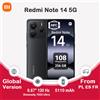 Xiaomi Redmi Note 14 5G NFC 45W 8G+256GB 108MP fotocamera Smartphone Dimensity7025-Ultra 120Hz 5110mAh batteria - Lavender Violet