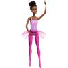 Barbie Bambola ballerina, bruna, alla moda, con tutù rimovibile viola, in posa con braccia da balletto e scarpe a punta en Pointe