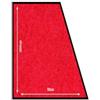 SECURIT - Tappeto - Per Bar, Ristoranti, Pub, Negozi - Antiscivolo Robusto - 200x90 cm - Colore Rosso