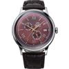 Orient Classic Bambino V8 - Orologio Uomo Automatico a Carica Manuale Elegante Cinturino In Pelle Rosso Cassa In Acciaio Quadrante Rosso - RA-AK0705R30B RA-AK0705R