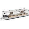 FERPLAST - Gabbia per porcellini d'India - Gabbia per conigli - Gabbia e accessori inclusi - Apribile e componibile 205 x 60 x h 50 CM - Krolik, 200