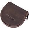 STILORD 'Benji' Portafoglio Piccolo Pelle per Uomo Donna Vintage Portamonete Slim Wallet Mini Porta Tessere Porta Chiavi in Pelle, Colore:cognac marrone scuro