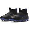 NIKE JR Mercurial Superfly 9 Academy Roya, Sneaker, Black/Chrome-Hyper Royal, 35.5 EU
