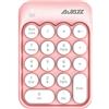 FELiCON x AJAZZ AK18 Tastierino numerico a 18 Tasti, Compatto, Portatile, Silenzioso, per Windows, iMac MacBook e Computer Portatile, Desktop PC Portatile, Tipo di immissione Dati(Bianco rosa)
