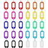 Skaaisont 30 Pezzi Targhette Portachiavi Iscrivibili, Valigia, Personalizzate,in Dieci Colori Diversi,Per Contrassegnare più Oggetti, Animali Domestici