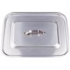 Baldassare Agnelli Pentole Agnelli ALMA183B60 Alluminio Professionale da 3 mm. Coperchio Piano Rettangolare con Angoli Rotondi Diametro 60 Cm, Argento, 60X40 cm