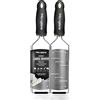 Microplane Grattugia da Cucina Lama a Scaglie Grandi Acciaio Inossidabile Nera Serie Gourmet Ideale per Formaggio a Pasta Dura, Cioccolato e Tartufo