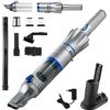 Genius A82119, aspirapolvere manuale Invictus One 2.0 + aspirapolvere da pavimento, 12 pezzi, blu, senza sacchetto e senza fili, con 13000 PA | 2 filtri HEPA, batteria agli ioni di litio, set di