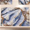 PETTI Artigiani Italiani MARBLELIZED - Tovagliette Americane Lavabili, Tovaglietta in Tessuto Effetto Marmo Lilla, Set da 2 (30x45 cm) - Eleganti, Ideali per Colazione, Pranzo e Cena, Idea Regalo, 100% Made in Italy