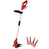 Einhell GC-CT 18/24 Li-Solo Tagliabordi a batteria Power X-Change (giri al min. 8500, diam. Taglio 24 cm, incl. 20 coltelli plastica, senza batteria e caricabatteria)