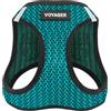 Best Pet Supplies Pettorina per cani Voyager Step-in Air, in rete, riflettente, non tira, per cani di taglia piccola-media e gatti, sicura con chiusura in velcro, fibbia, doppi anelli a D, 2 tonalità di turchese, XL