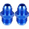 A ABSOPRO Auto Carburante Olio Tubo Connettore AN10 Maschio a AN8 Maschio Blu 2pz