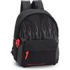 Zaino Americano Scuola Vos Vision of Super Flame Nero Rosso
