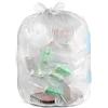 Ultrasac 45 Gallon 3.0 MIL Clear Heavy Duty Contractor Trash Bags with Handtie - 33 x 48 - Pack of 20 - for Construction, Commercial, & Industrial